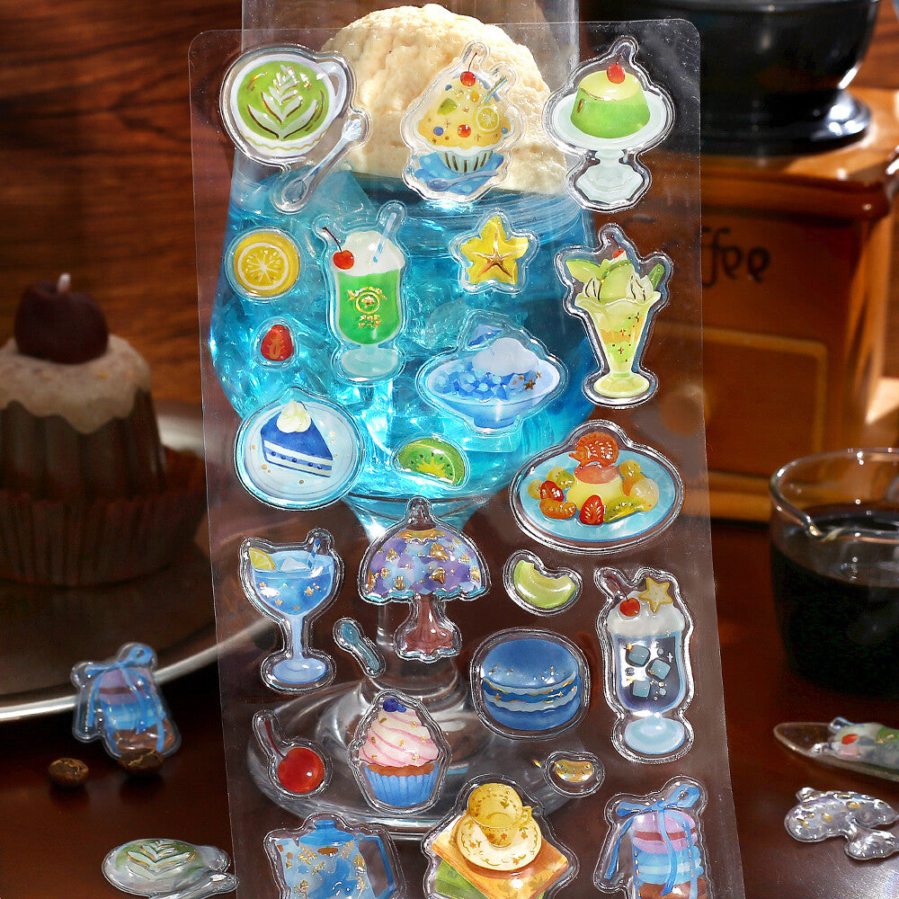 BGM 3D Sticker Sheet - Kyururun - Cafe a la Mode - Shell (Coming Soon)