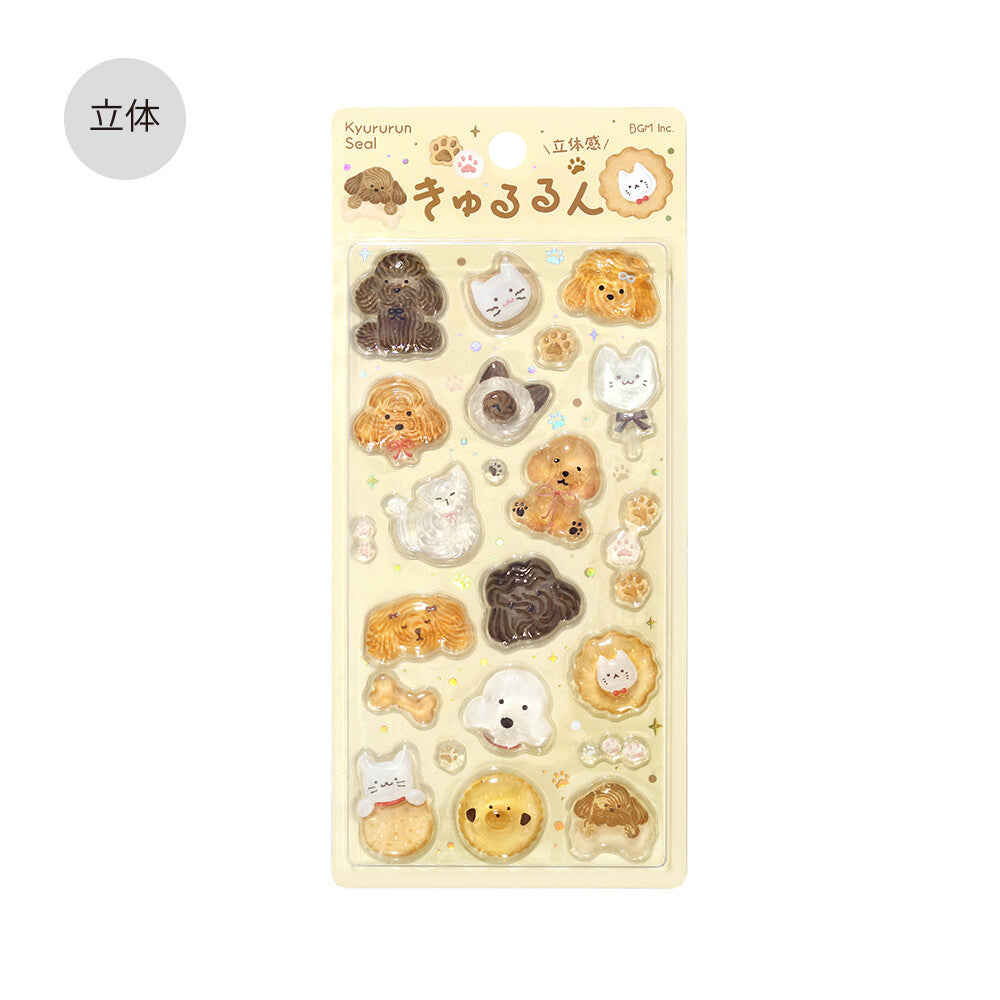 BGM 3D Sticker Sheet - Kyururun - Fluffy Animals (Coming Soon)