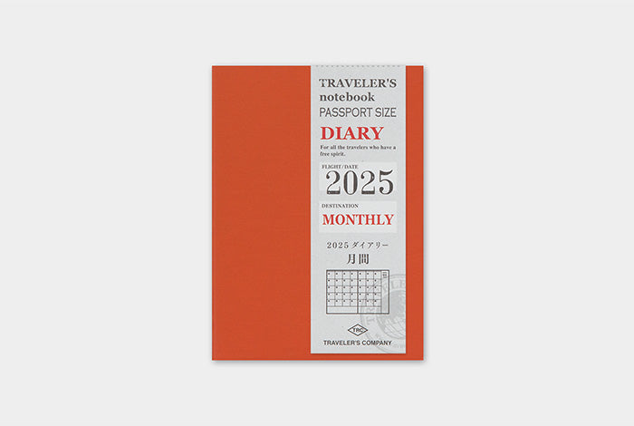 TRAVELER'S Notebook Passport Size 2025 Monthly