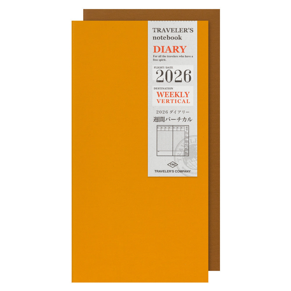 TRAVELER'S Notebook Regular Size 2026 Weekly Vertical
