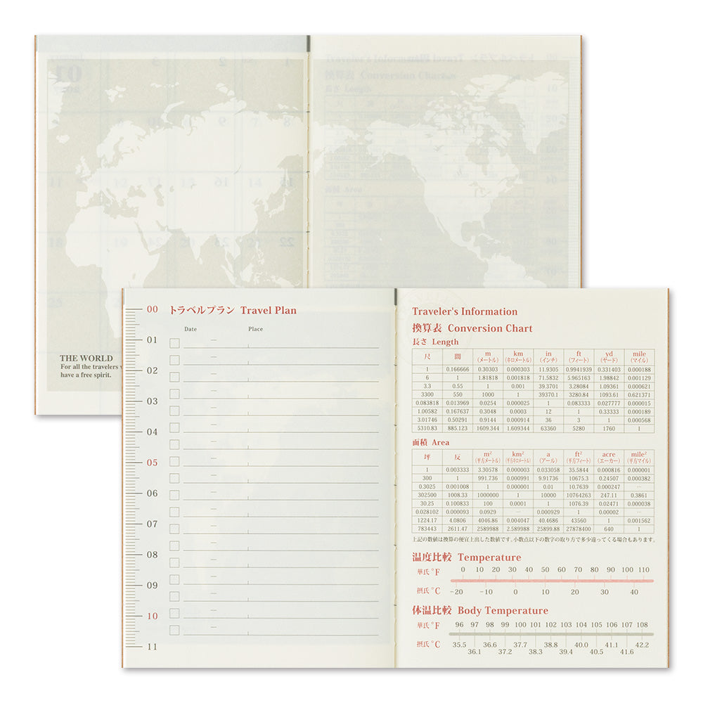 TRAVELER'S Notebook Passport Size 2026 Monthly – Yoseka Stationery