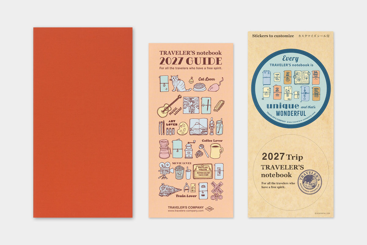 TRAVELER'S Notebook Regular Size 2027 Monthly (Pre-Order Starts Sept 7 @ 11am ET; Shipping Starts After 10/19)