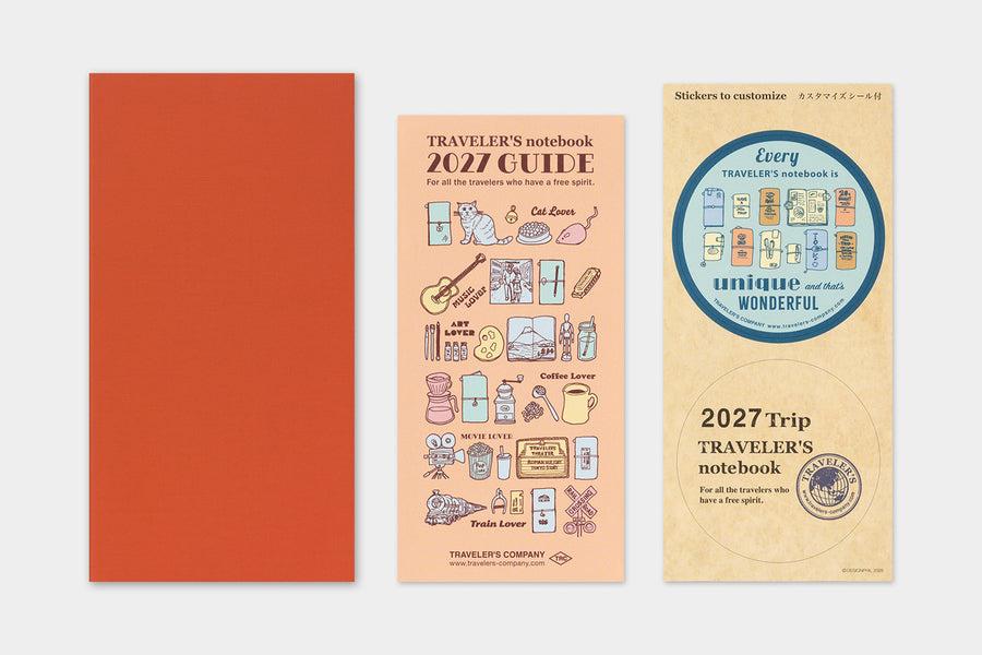 TRAVELER'S Notebook Regular Size 2027 Monthly (Pre-Order Starts Sept 7 @ 11am ET; Shipping Starts After 10/19)