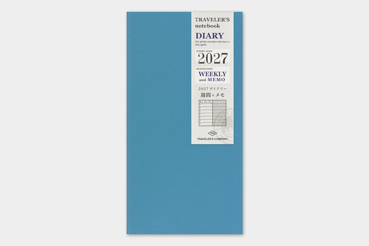TRAVELER'S Notebook Regular Size 2027 Weekly + Memo (Pre-Order Starts Sept 7 @ 11am ET; Shipping Starts After 10/19)