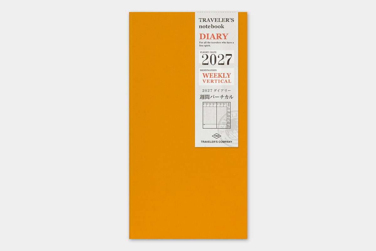 TRAVELER'S Notebook Regular Size 2027 Weekly Vertical (Pre-Order Starts Sept 7 @ 11am ET; Shipping Starts After 10/19)