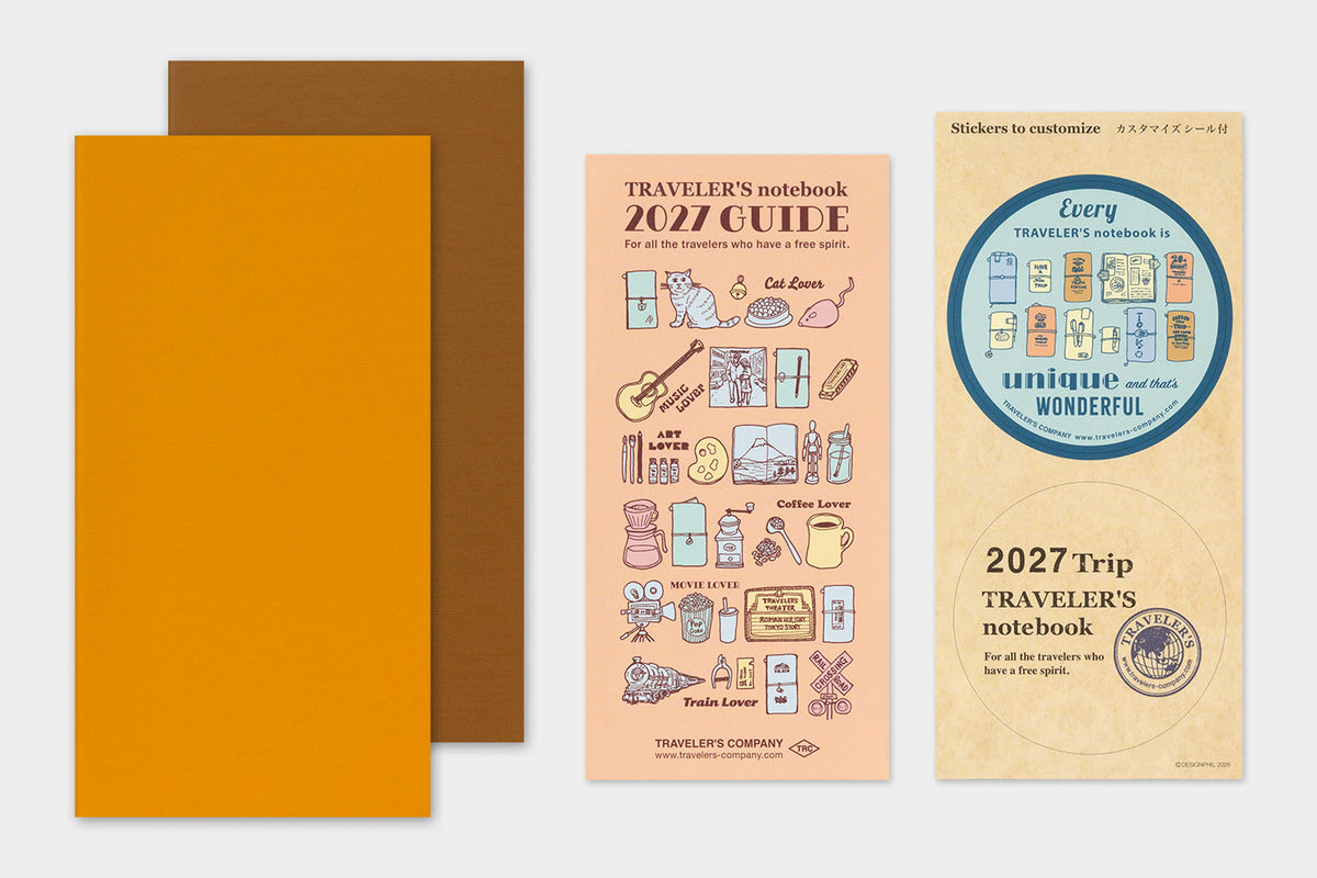 TRAVELER'S Notebook Regular Size 2027 Weekly Vertical (Pre-Order Starts Sept 7 @ 11am ET; Shipping Starts After 10/19)