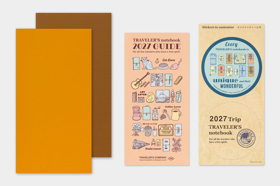 TRAVELER'S Notebook Regular Size 2027 Weekly Vertical (Pre-Order Starts Sept 7 @ 11am ET; Shipping Starts After 10/19)