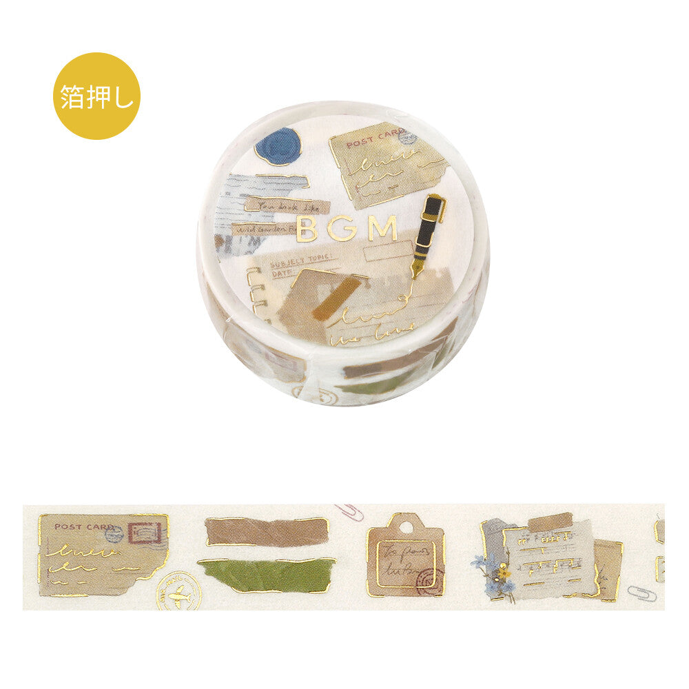 BGM Washi Tape - Foil Stamping Life - Collage Pieces (Coming Soon)