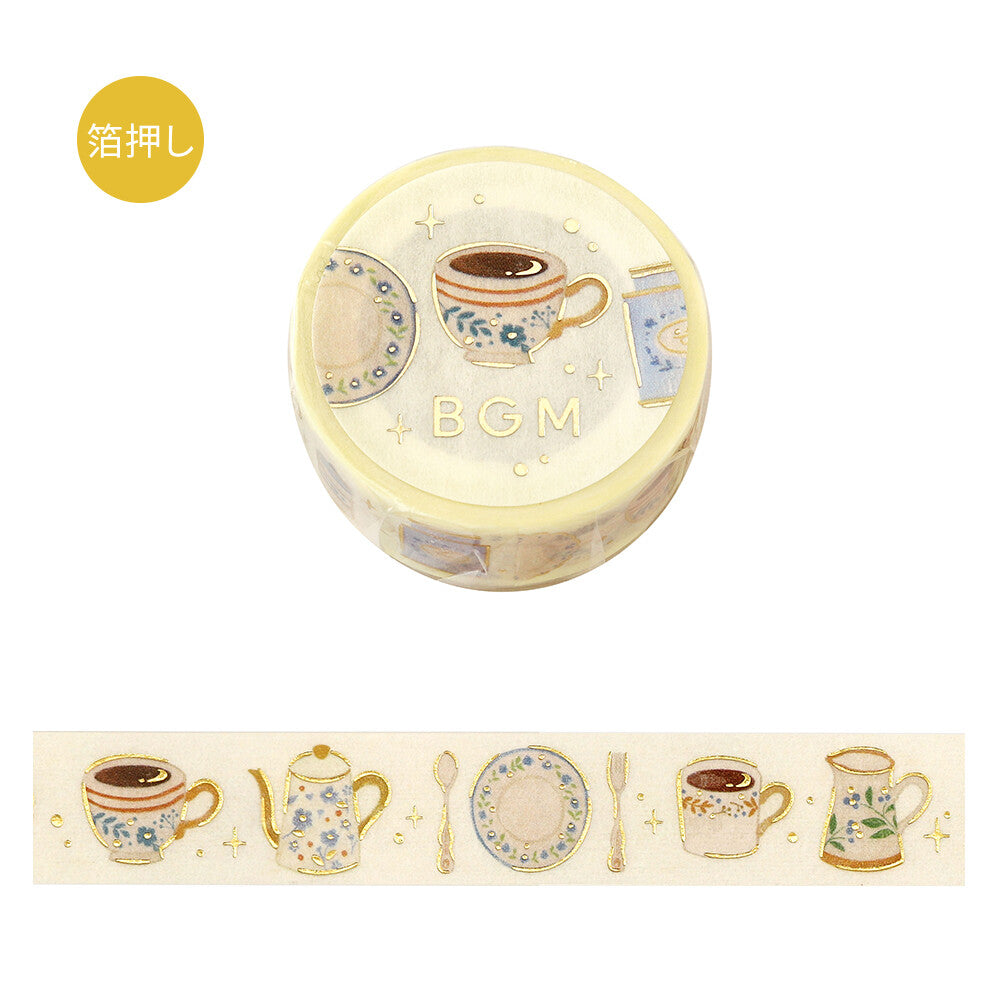 BGM Washi Tape - Foil Stamping Life - Afternoon Tea Set (Coming Soon)