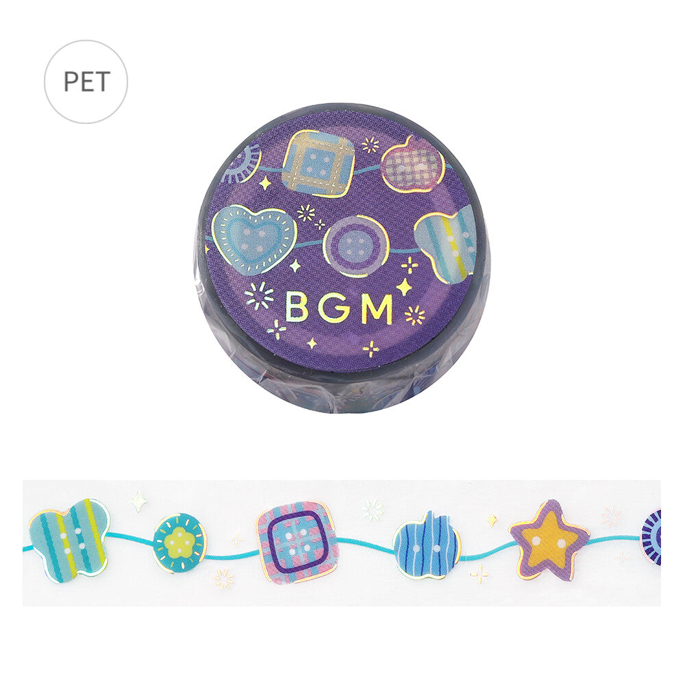 BGM Clear Tape - Foil Stamping Life - Colorful Buttons (Coming Soon)