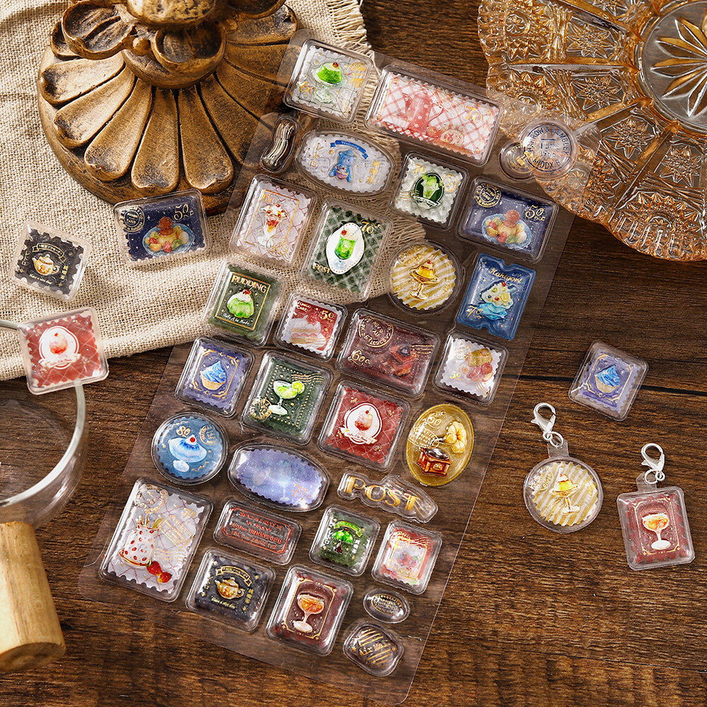 BGM 3D Sticker Sheet - Kyururun - Cafe a la Mode - Post Office (Coming Soon)