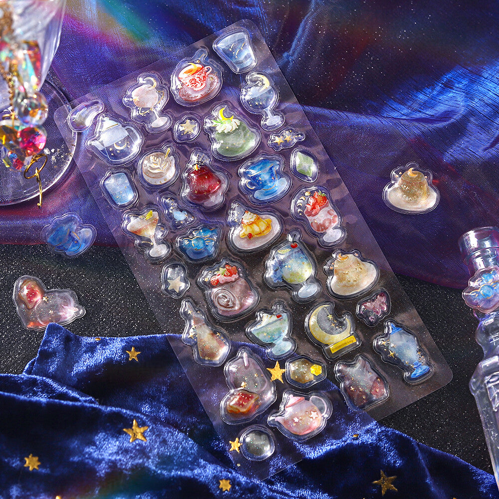 BGM 3D Sticker Sheet - Kyururun - Cafe a la Mode - Sky (Coming Soon)