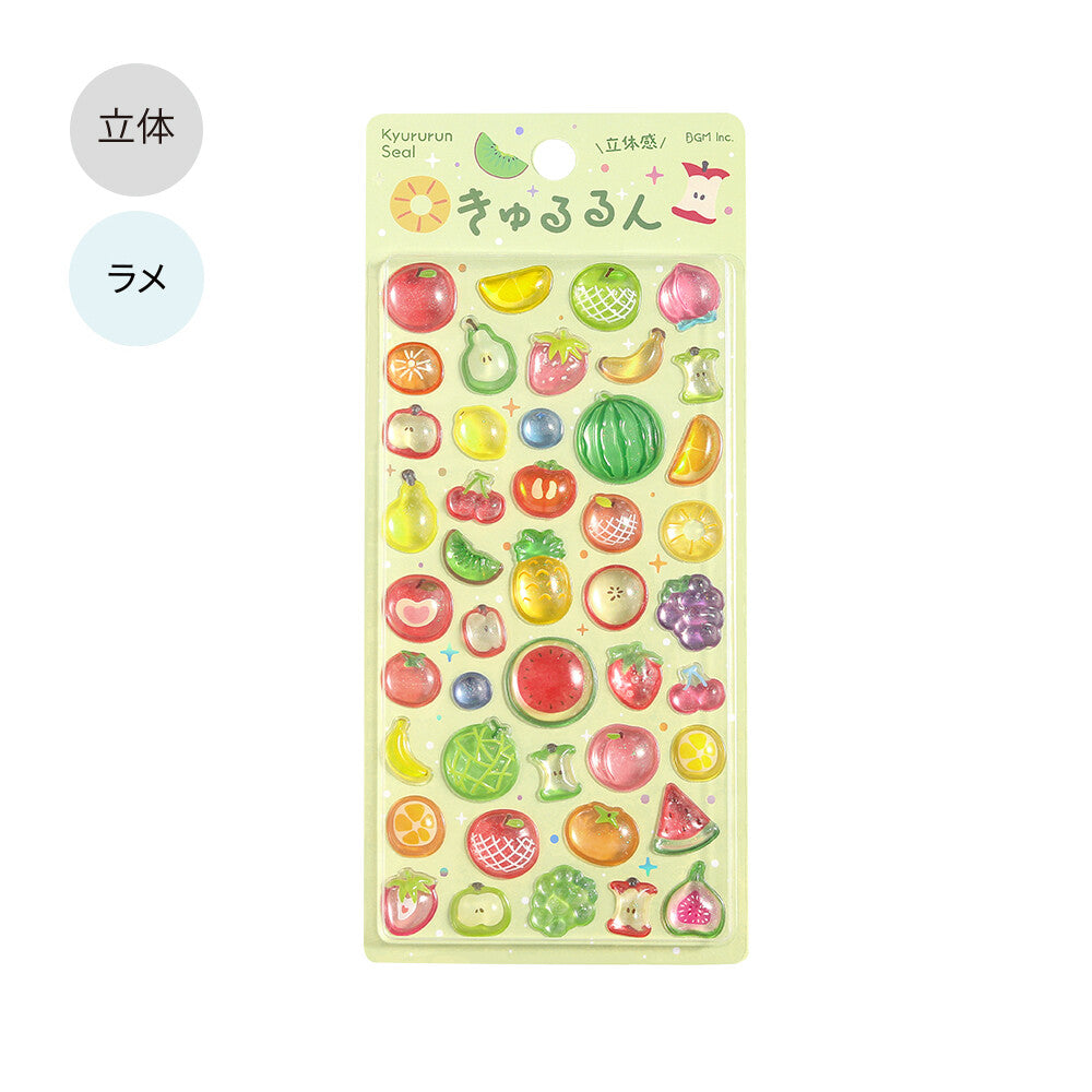 BGM 3D Sticker Sheet - Kyururun - Fruits (Coming Soon)