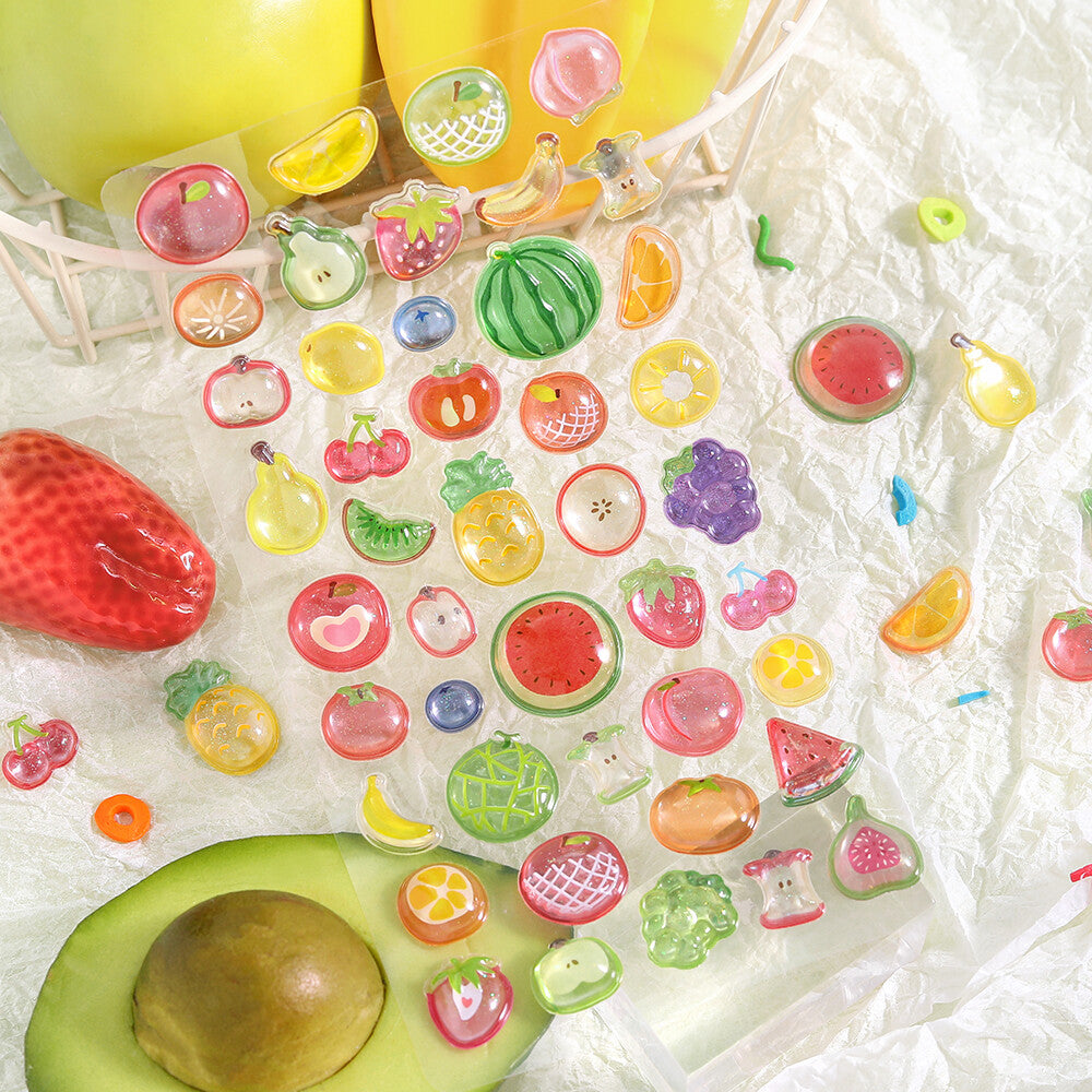 BGM 3D Sticker Sheet - Kyururun - Fruits (Coming Soon)