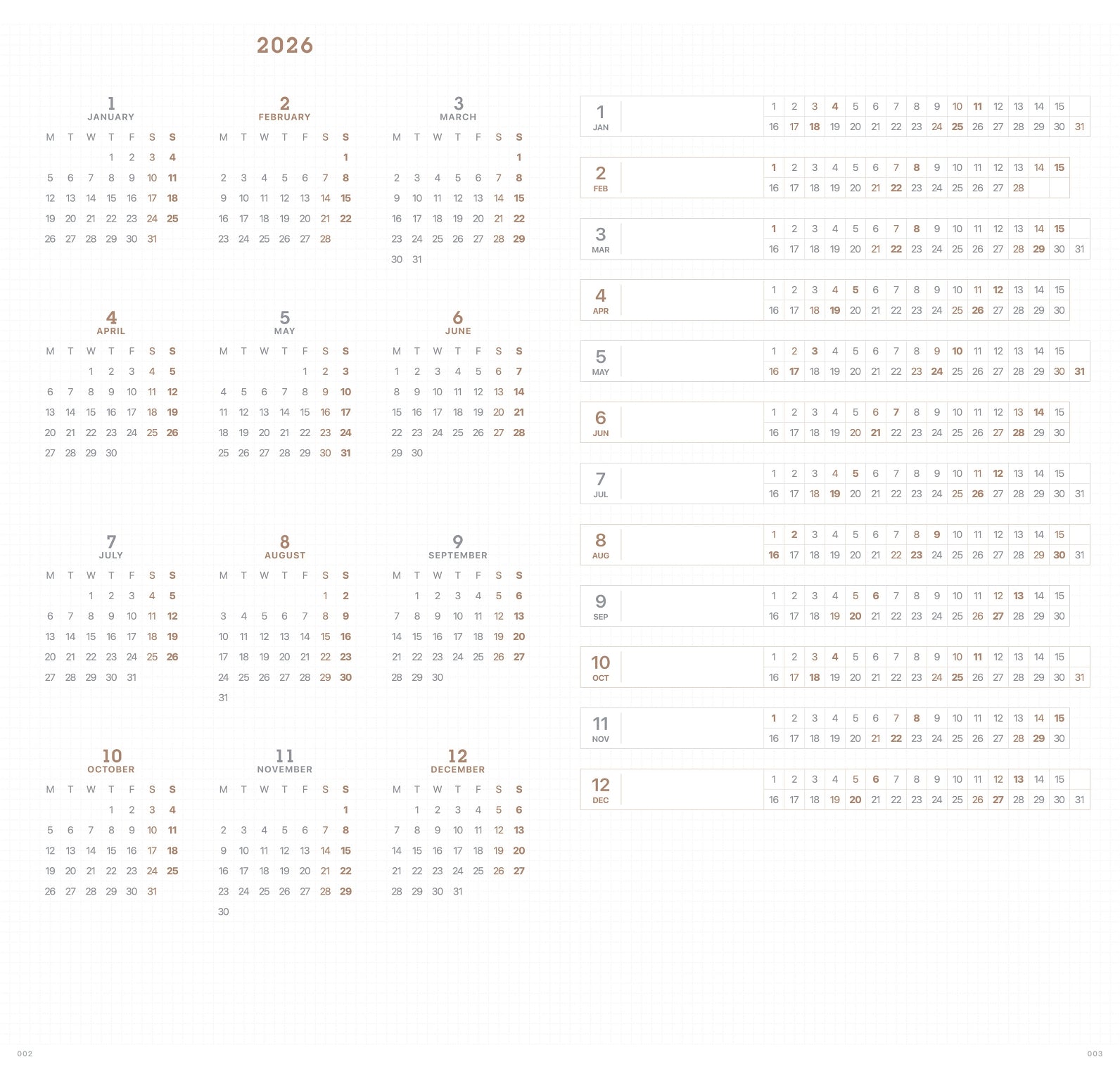 Take A Note 2026 - Slim Bi-weekly Planner - A5 Slim