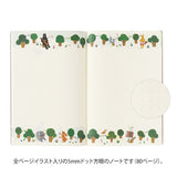 Yuru Log Notebook - Forest Animals - B6