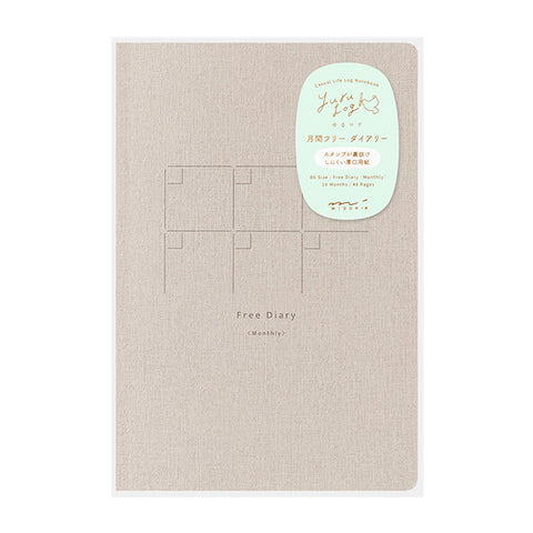 Yuru Log Notebook - Monthly Free Diary - B6