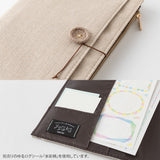 Yuru Log Notebook Cover - Cloth Beige - B6