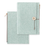 Yuru Log Notebook Cover - Cloth Light Blue - B6