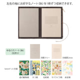 Yuru Log Notebook Cover - Cloth Light Blue - B6