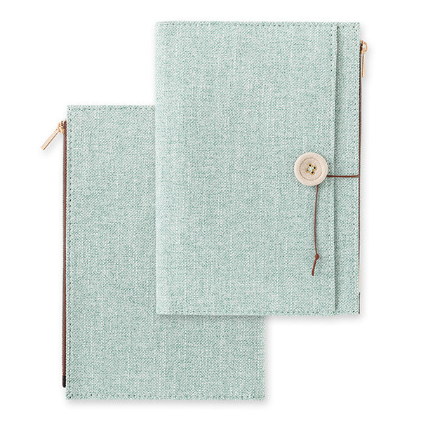 Yuru Log Notebook Cover - Cloth Light Blue - B6 – Yoseka Stationery