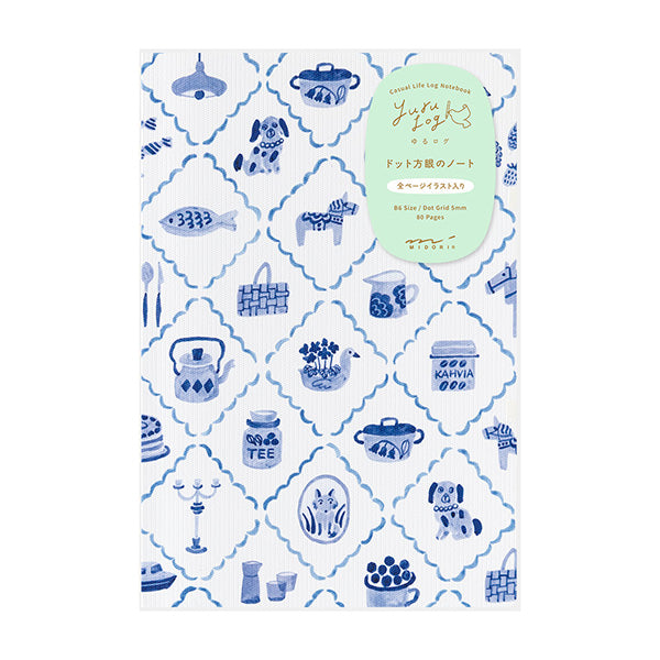 Yuru Log Notebook - Blue Nordic - B6 (Coming Soon)