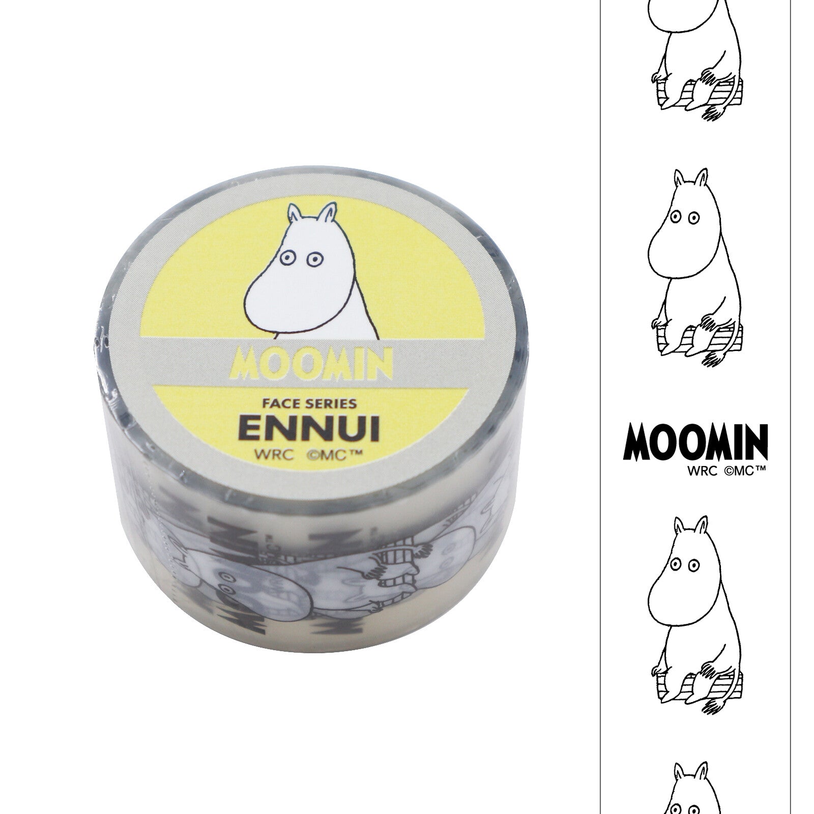 WORLD CRAFT Clear Tape - Moomin Face - Ennui – Yoseka Stationery