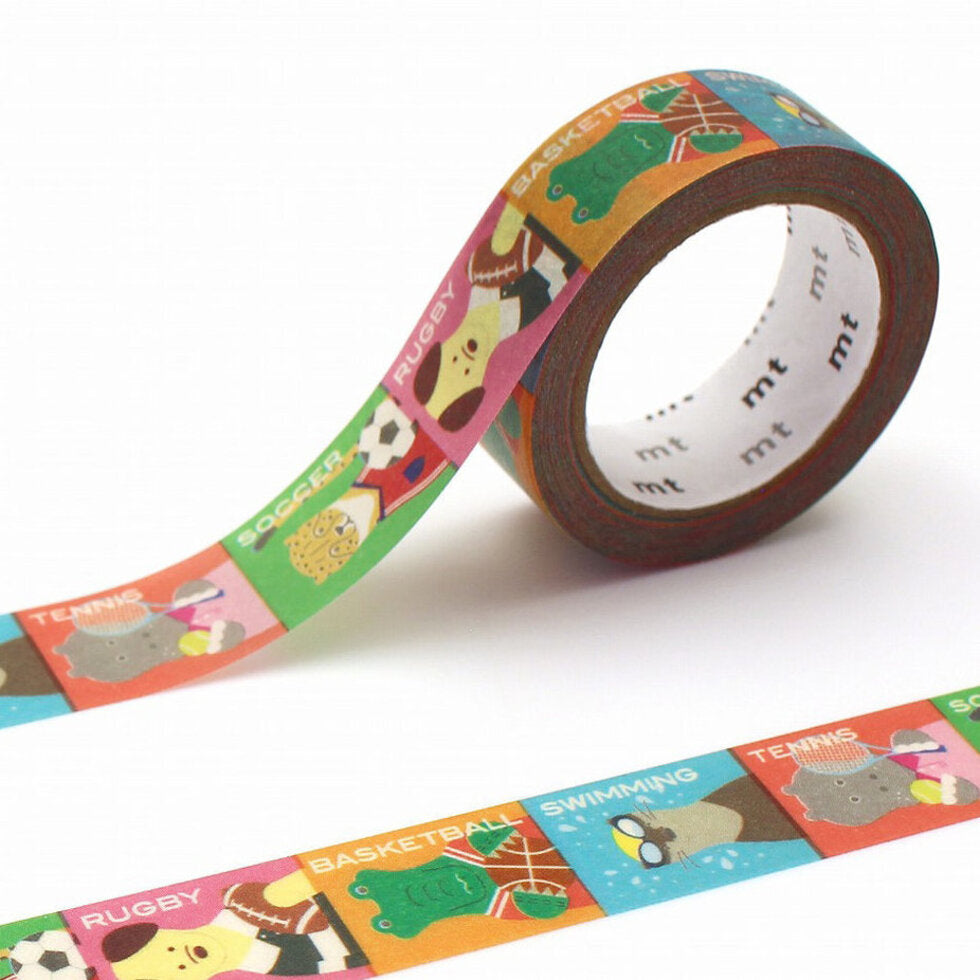 mt Washi Tape - ex - animal x sports