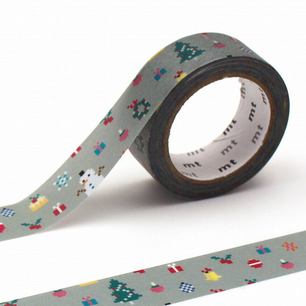 mt Washi Tape - Merry Christmas - Pixel Christmas