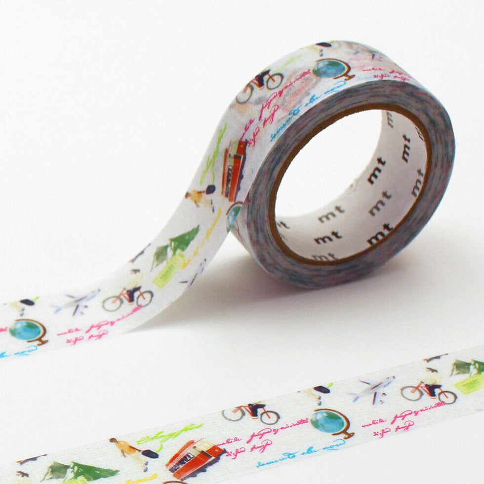 mt Washi Tape - ex - world languages and illustrations