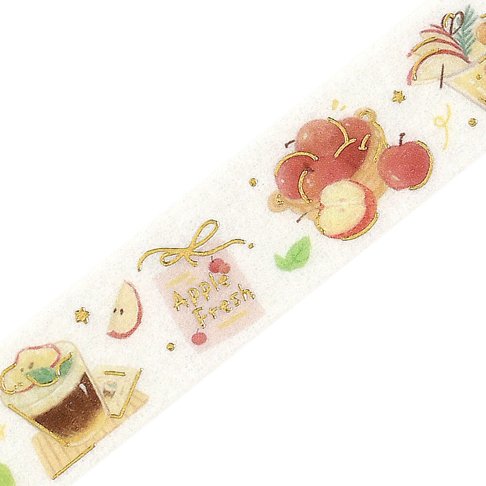BGM Washi Tape - Foil Stamping - Tokimeki Flavor - Apple (Coming Soon)