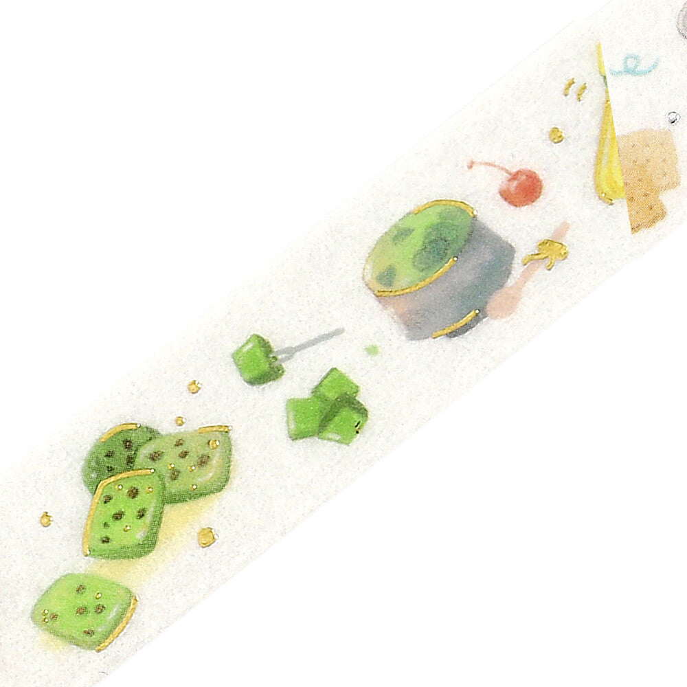 BGM Washi Tape - Foil Stamping - Tokimeki Flavor - Matcha (Coming Soon)
