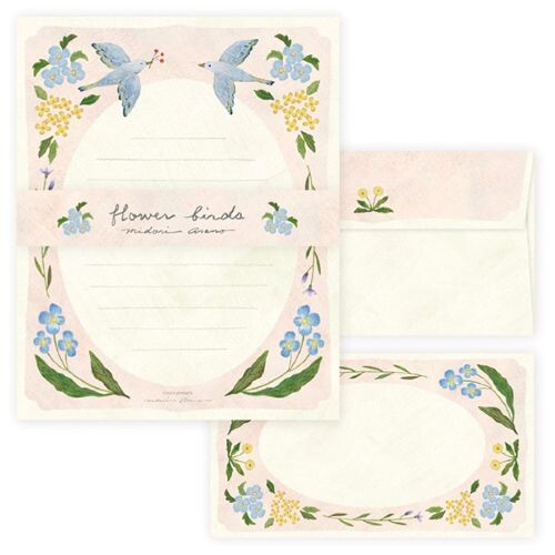 Cozyca - Midori Asano Letter Set - Flower Birds (Coming Soon)