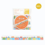 BGM Slim Washi Tape - Adorable Houses