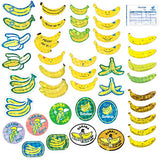 Greeting Life Flake Stickers - Banana