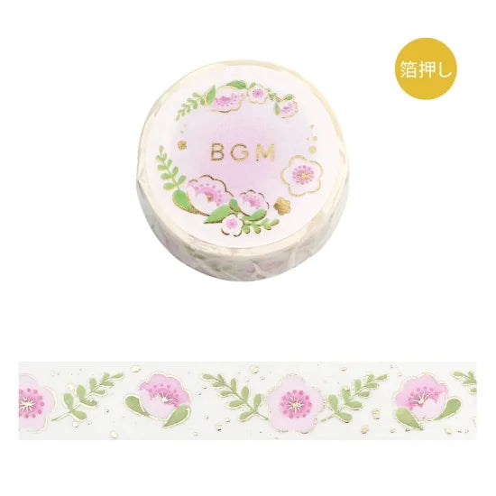 BGM Washi tape - Foil Stamping - Lovely Flowers