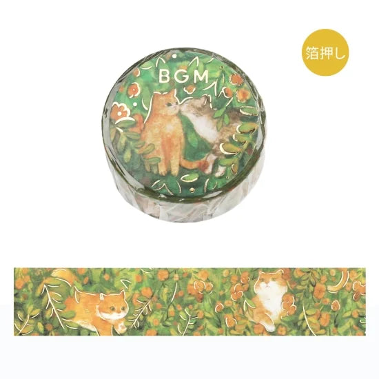 BGM Washi tape - Flowers and Cats - Find Me