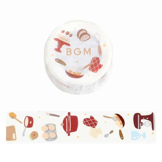 BGM Washi tape - Open Today - Bakery