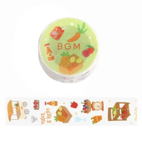 BGM Washi tape - Open Today - Market