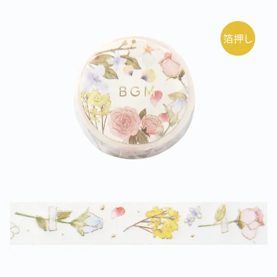 BGM Washi tape - Foil Stamping - Flower Poem