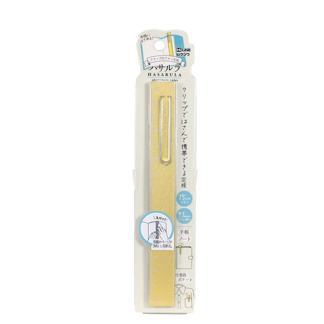 Kutsuwa Hasarula Aluminum Ruler with Clip (Coming Soon)