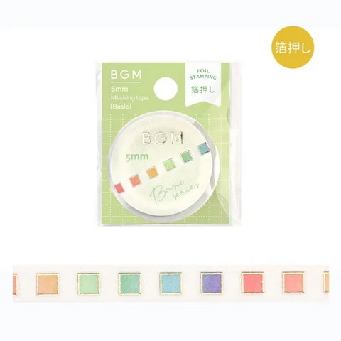 BGM Slim Washi Tape - Color Check