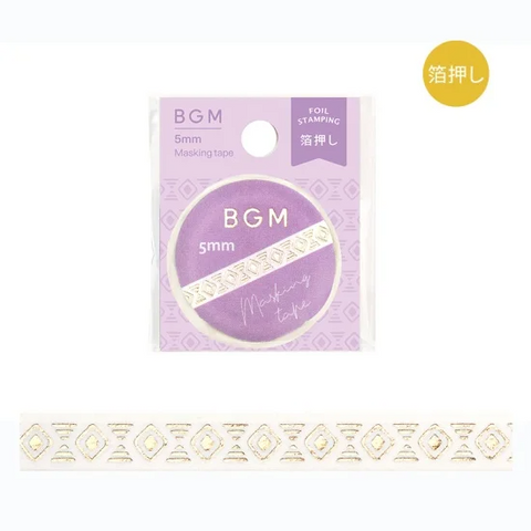 BGM Slim Washi Tape - Mystery Pattern