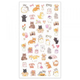 NB -  Kitten x holiday Large Transparent Sticker Sheet - Chill Kitten