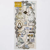 Q-Lia Elle Noire Sticker Sheet - Blue