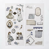 Q-Lia Elle Noire Sticker Sheet - Blue