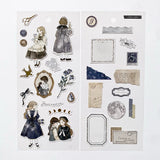 Q-Lia Elle Noire Sticker Sheet - Navy