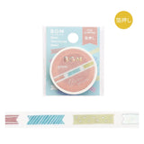 BGM Slim Washi Tape - Foil Stamping Life - 5mm - Ribbon Index