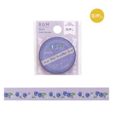 BGM Slim Washi Tape - Foil Stamping Life - 5mm - Blueberry