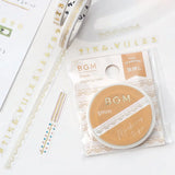 BGM Slim Washi Tape - Foil Stamping Life - 5mm - Gold Lace